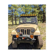 Load image into Gallery viewer, KC HiLiTES 6in. Hard Cover for Gravity Pro6 LED Lights (Single) - Smiley Face- Yellow/Black KC Logo - Installation View