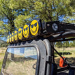 Load image into Gallery viewer, KC HiLiTES 6in. Hard Cover for Gravity Pro6 LED Lights (Single) - Smiley Face- Yellow/Black KC Logo - Additional View 5