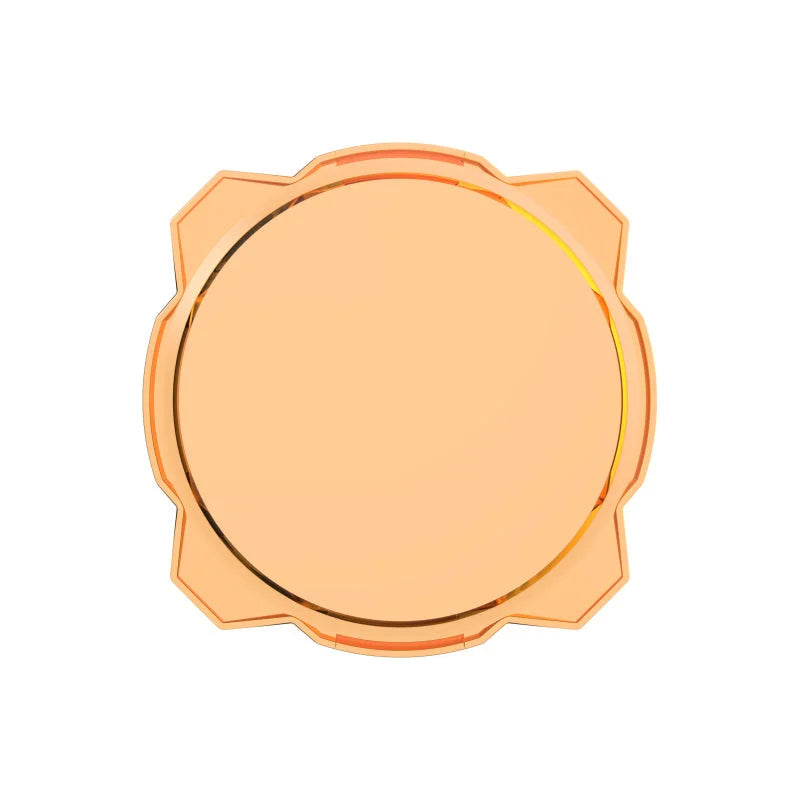 KC HiLiTES 6in. Hard Shield/Cover for Gravity Pro6 LED Lights (Single) - Amber - Main Product View