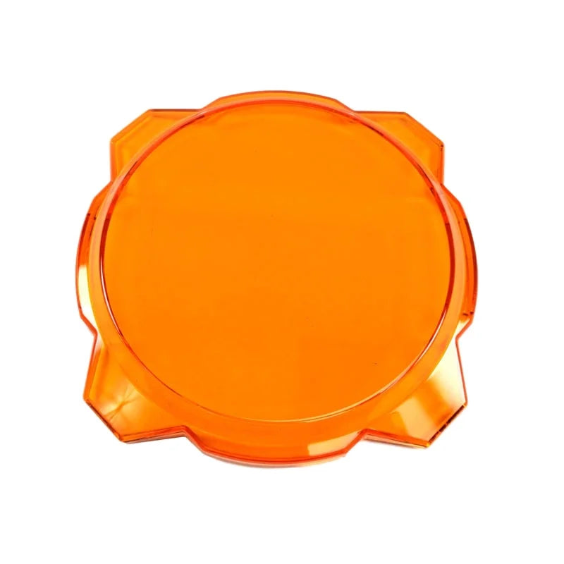 KC HiLiTES 6in. Hard Shield/Cover for Gravity Pro6 LED Lights (Single) - Amber - Side View