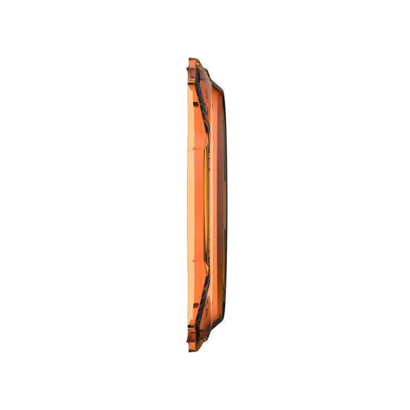 KC HiLiTES 6in. Hard Shield/Cover for Gravity Pro6 LED Lights (Single) - Amber - Back View