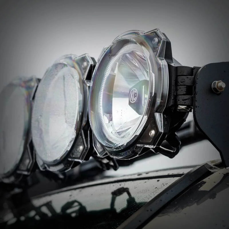 KC HiLiTES 6in. Light Shield for Gravity Pro6 LED Lights (Single) - Clear - Additional View 5