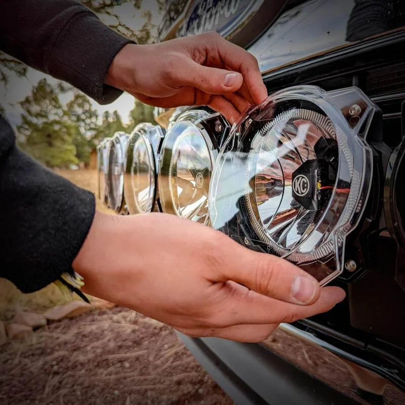 KC HiLiTES 6in. Light Shield for Gravity Pro6 LED Lights (Single) - Clear - Additional View 6