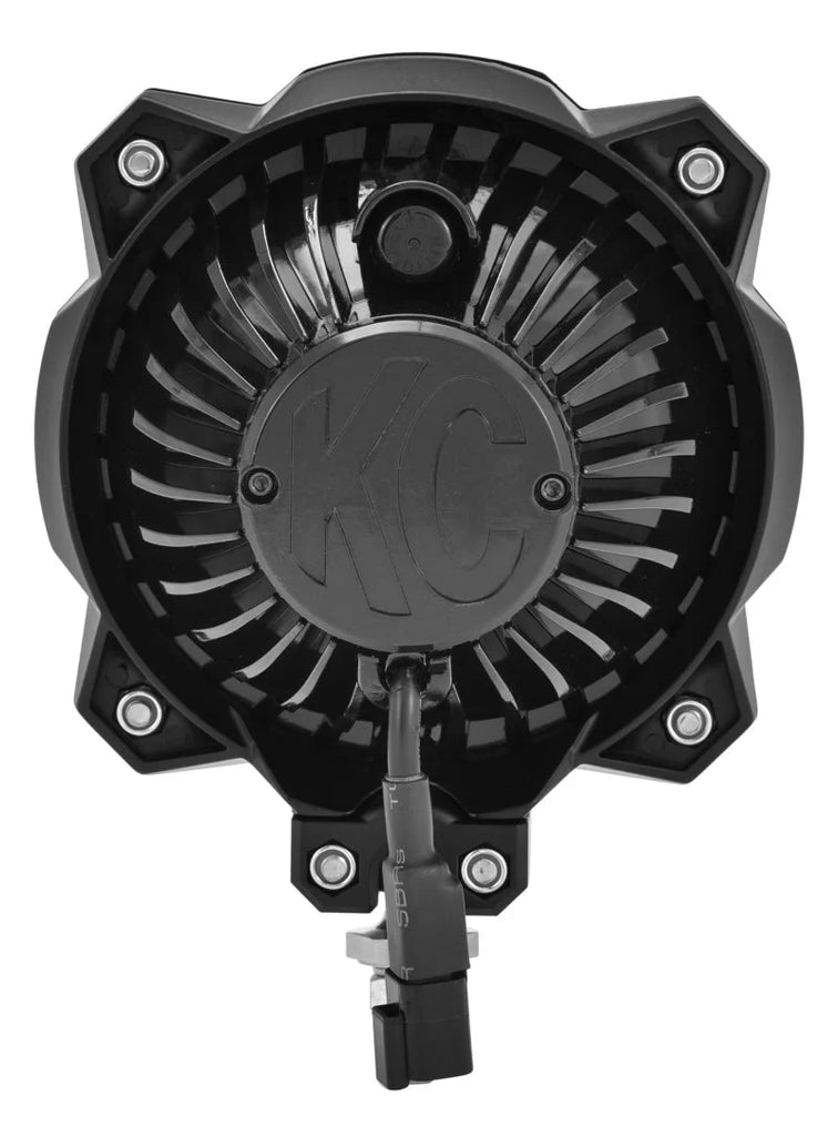 KC HiLiTES 6in. Pro6 Gravity LED Light 20w Single Mount Wide-40 Beam (Pair Pack System) - Back View