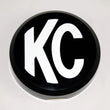 Load image into Gallery viewer, KC HiLiTES 6in. Round Hard Cover for Daylighter/SlimLite/Pro-Sport (Single) - Black w/White KC Logo - Main Product View