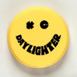 Load image into Gallery viewer, KC HiLiTES 6in. Round Hard Cover for Daylighter/SlimLite/Pro-Sport (Single) - Yellow w/Black Smile - Side View
