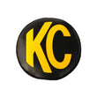 Load image into Gallery viewer, KC HiLiTES 6in. Round Soft Cover (Pair) - Black w/Yellow KC Logo - Main Product View