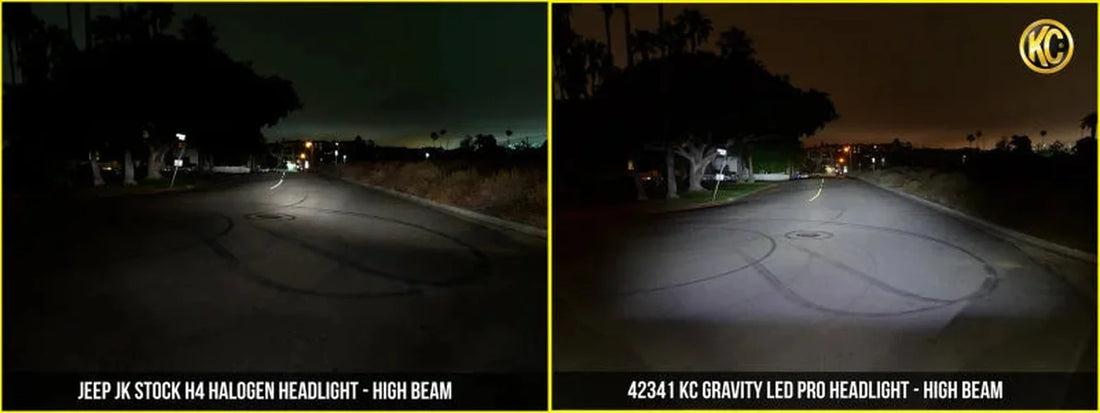 KC HiLiTES 07-18 Jeep JK (Not for Rubicon/Sahara) 7in. Gravity LED Pro DOT Headlight (Pair Pack Sys) - Additional View 8