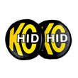 Load image into Gallery viewer, KC HiLiTES 8in. Round Soft Cover HID (Pair) - Black w/Yellow Brushed KC Logo - Additional View 7