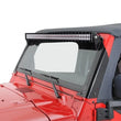 Load image into Gallery viewer, KC HiLiTES 97-06 Jeep TJ Overhead Mount Bracket Set for 50in. C-Series/Gravity Pro6 LED Light Bars - Side View