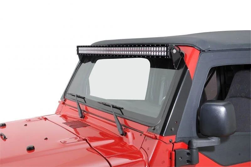 KC HiLiTES 97-06 Jeep TJ Overhead Mount Bracket Set for 50in. C-Series/Gravity Pro6 LED Light Bars - Side View