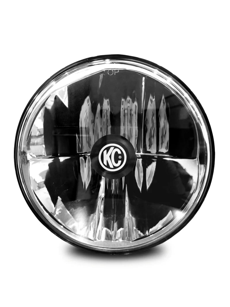 KC HiLiTES 97-06 Jeep TJ/Universal 7in. Gravity LED H4 DOT Approved Replacement Headlight (Single) - Side View