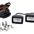 Load image into Gallery viewer, KC HiLiTES C-Series 2in. C2 LED Light 20w Area Flood Beam (Pair Pack System) - Black - Side View