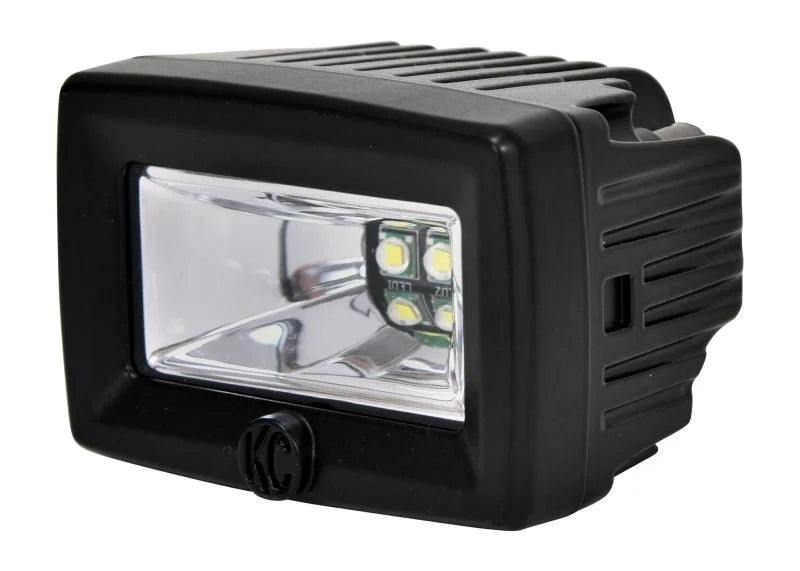 KC HiLiTES C-Series 2in. C2 LED Light 20w Area Flood Beam (Single) - Black - Additional View 6