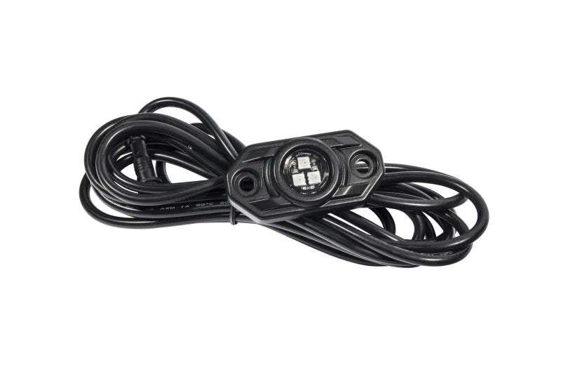 KC HiLiTES C-Series RGB LED Rock Light Kit (Incl. Wiring) - Set of 6 - Side View