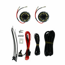 Load image into Gallery viewer, KC HiLiTES Cyclone 2in. LED Universal Under Hood Lighting Kit (Incl. 2 Cyclone Lights/Switch/Wiring) - Back View