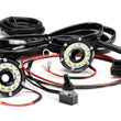 Load image into Gallery viewer, KC HiLiTES Cyclone 2in. LED Universal Under Hood Lighting Kit (Incl. 2 Cyclone Lights/Switch/Wiring) - Installation View