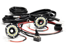 Load image into Gallery viewer, KC HiLiTES Cyclone 2in. LED Universal Under Hood Lighting Kit (Incl. 2 Cyclone Lights/Switch/Wiring) - Installation View