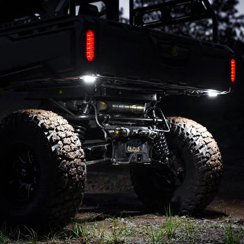 KC HiLiTES Cyclone V2 2.2in. LED Accessory Light 5w Flood Beam (Single) - Diffused Lens - Back View