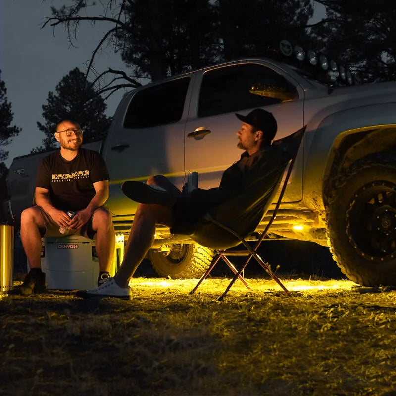 KC HiLiTES Cyclone V2 LED - Replacement Lens - Amber - Single - Installation View