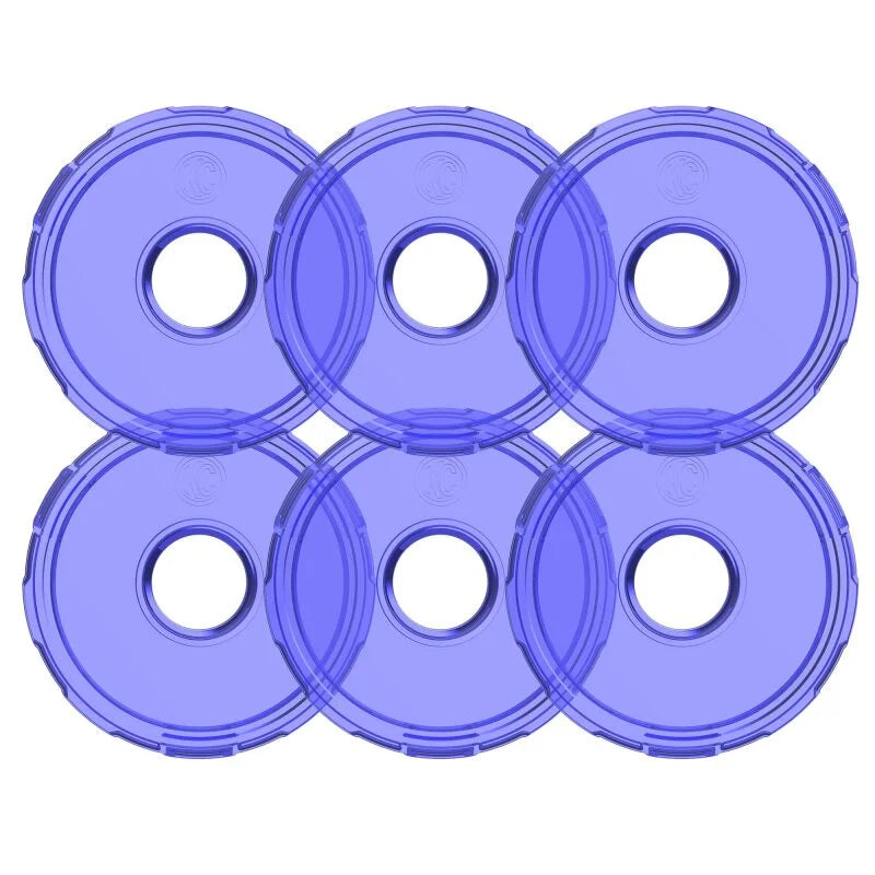 KC HiLiTES Cyclone V2 LED - Replacement Lens - Blue - 6-PK - Main Product View