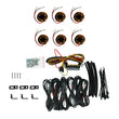 Load image into Gallery viewer, KC HiLiTES Cyclone V2 LED - Rock Light - 6-Light System - Amber - 5W Flood Beam - Main Product View