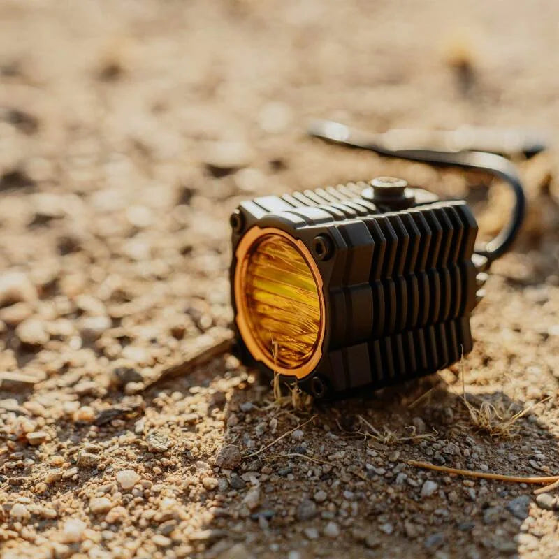 KC HiLiTES FLEX ERA 1 Performance Yellow Spread Beam Lens - Installation View