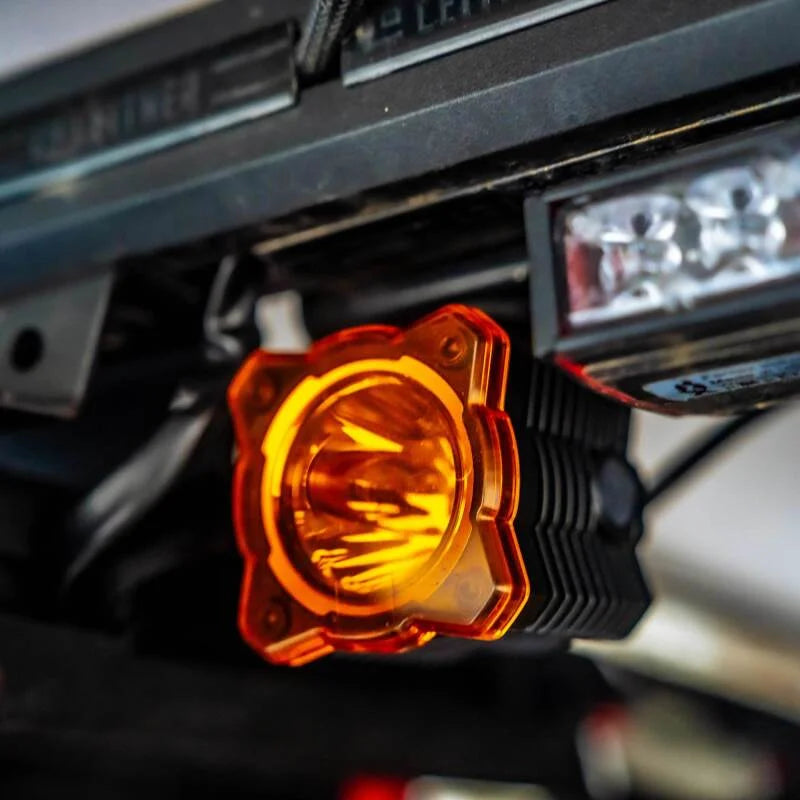 KC HiLiTES FLEX ERA 1 Single Light Shield ONLY (Amber) - Additional View 5