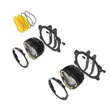 Load image into Gallery viewer, KC HiLiTES FLEX ERA 3 Dual Mode SAE Fog Lights - 2-Light Master Kit for Jeep JK/JL/JT Plastic Bumper - Installation View
