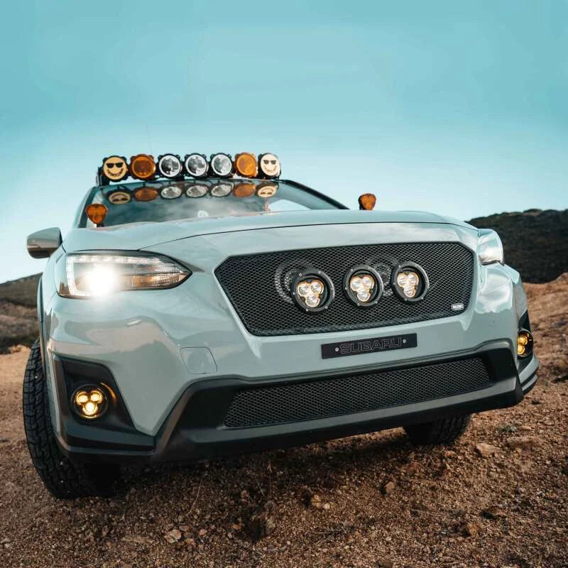 KC HiLiTES FLEX ERA 3 Dual Mode SAE Fog Lights - 2-Light Master Kit for Subaru Crosstrek/Forester - Installation View
