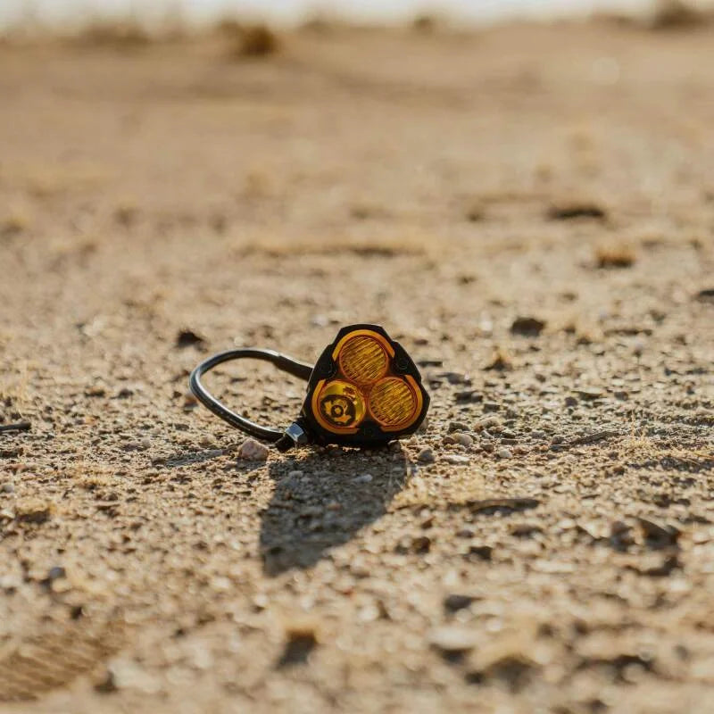 KC HiLiTES FLEX ERA 3 Performance Yellow Combo Beam Lens - Back View