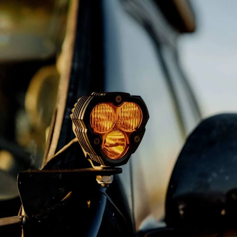 KC HiLiTES FLEX ERA 3 Performance Yellow Combo Beam Lens - Installation View