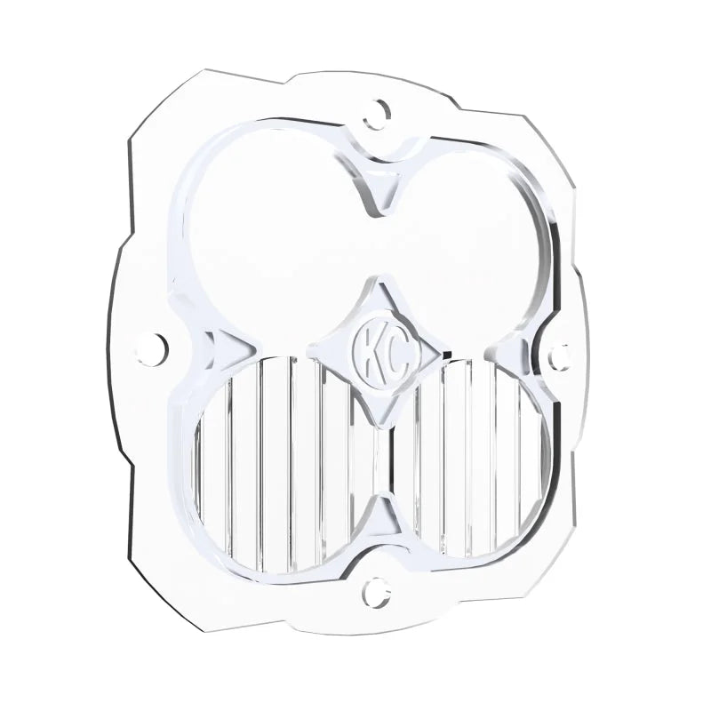 KC HiLiTES FLEX ERA 4 Combo Beam Lens Replacement (ea) - Clear - Side View