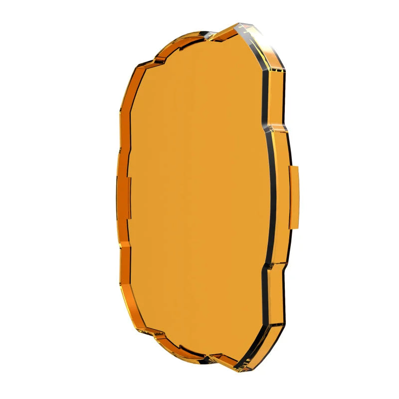KC HiLiTES FLEX ERA 4 Light Shield Hard Cover (ea) - Amber - Installation View