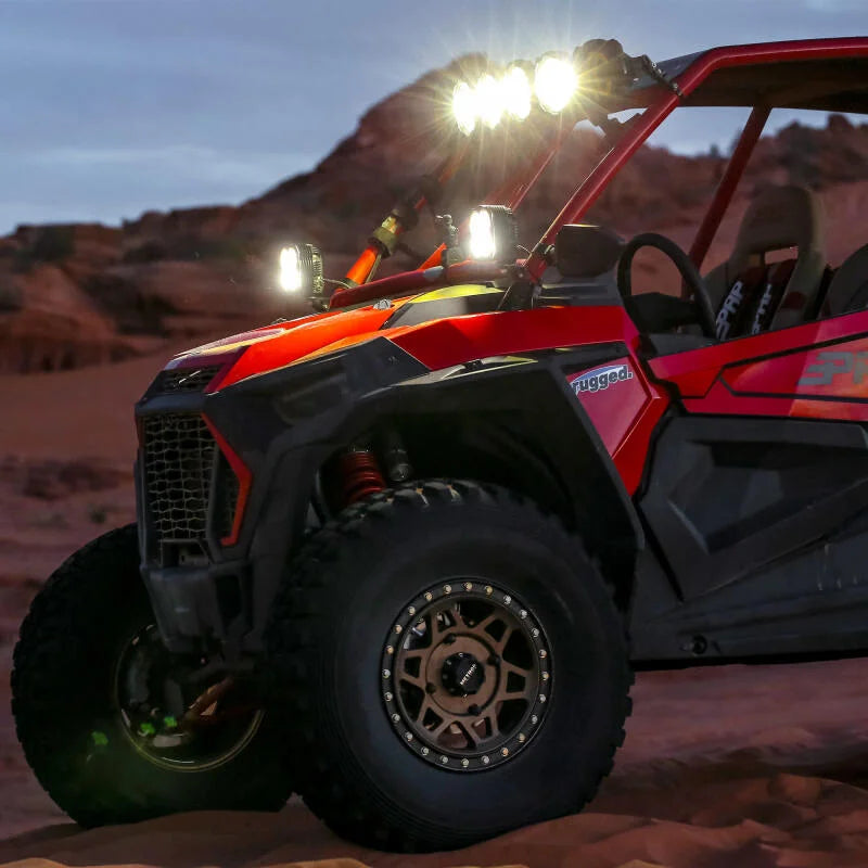 KC HiLiTES FLEX ERA 4 - Single Light Master Kit - Back View