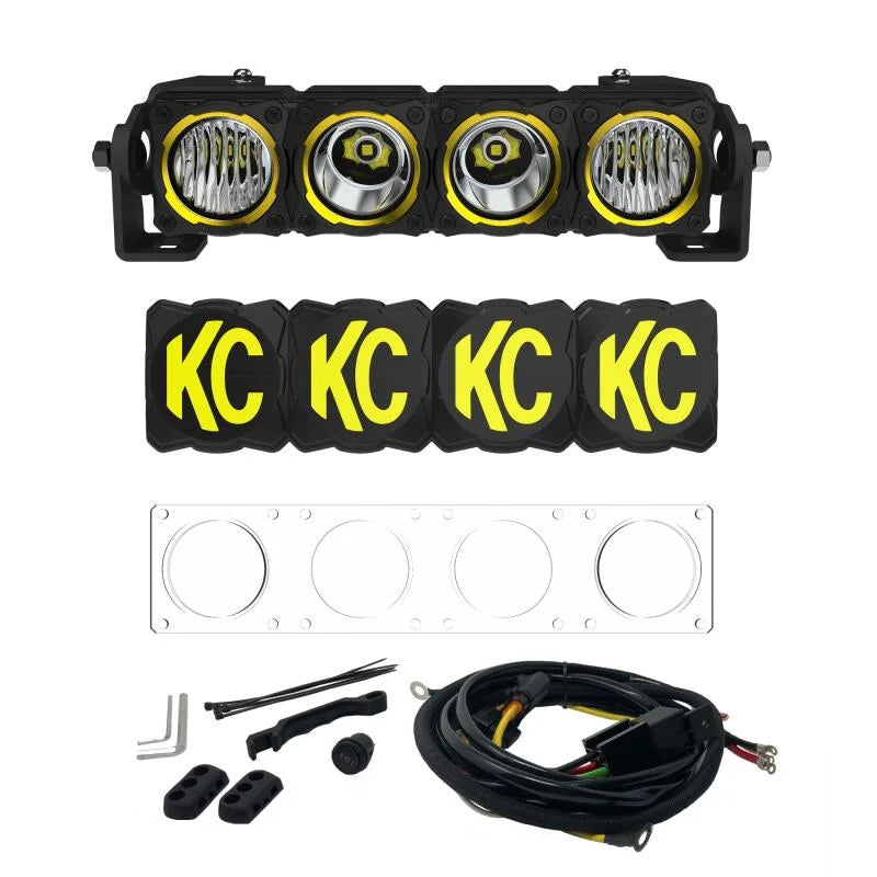 KC HiLiTES FLEX ERA LED 10in. Light Bar - Master Kit - Main Product View