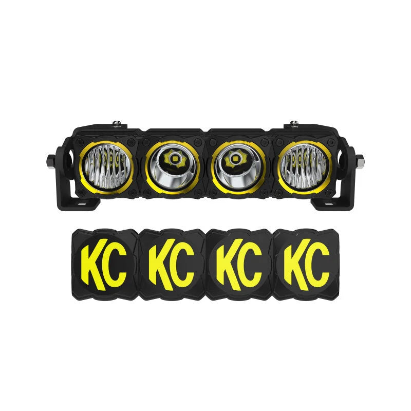 KC HiLiTES FLEX ERA LED 10in. Light Bar - Master Kit - Side View