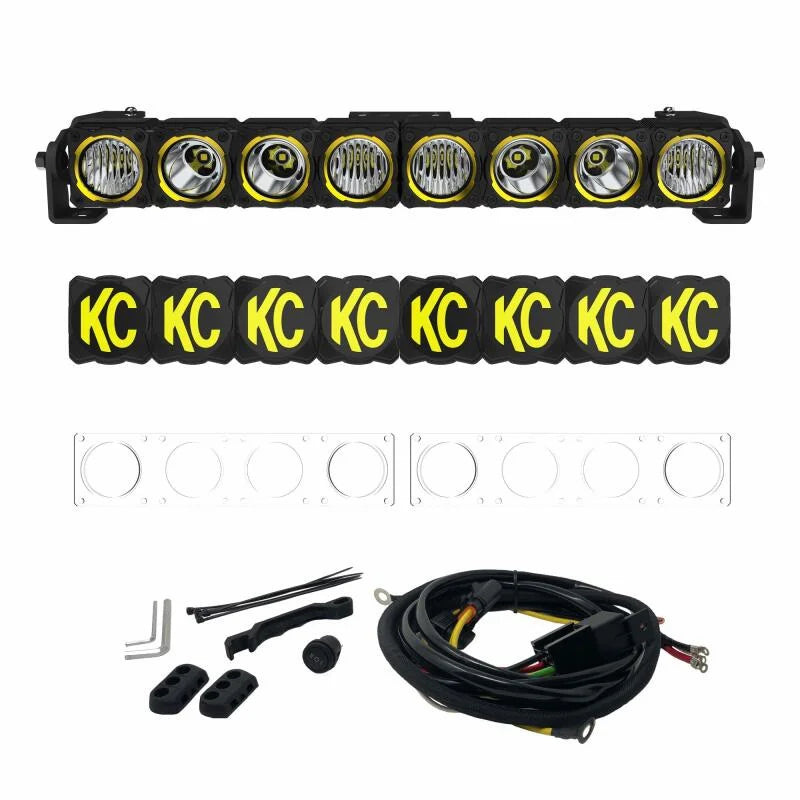 KC HiLiTES FLEX ERA LED 20in. Light Bar - Master Kit - Side View