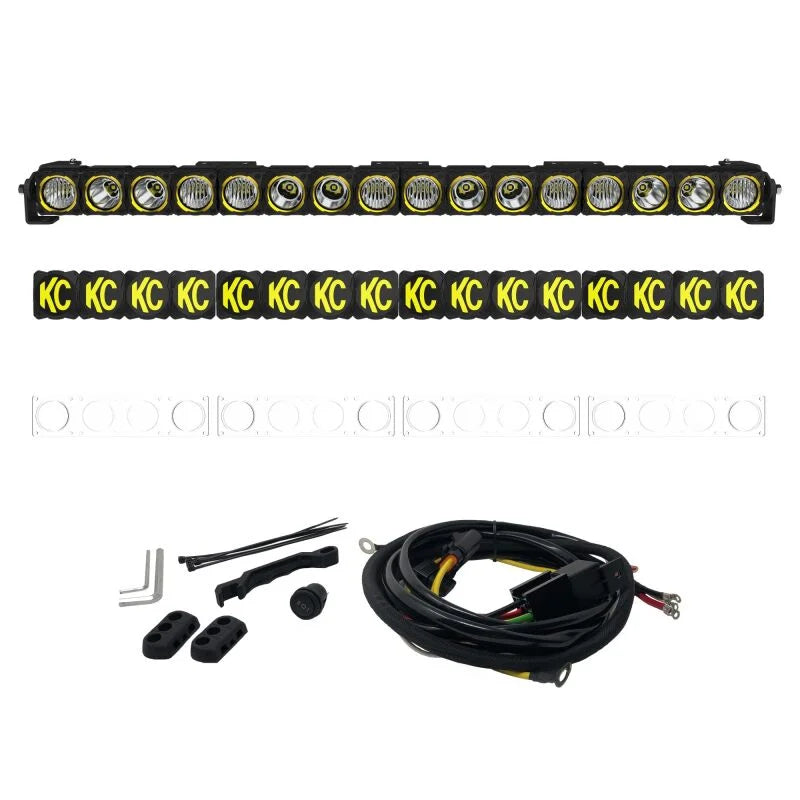 KC HiLiTES FLEX ERA LED 40in. Light Bar - Master Kit - Side View