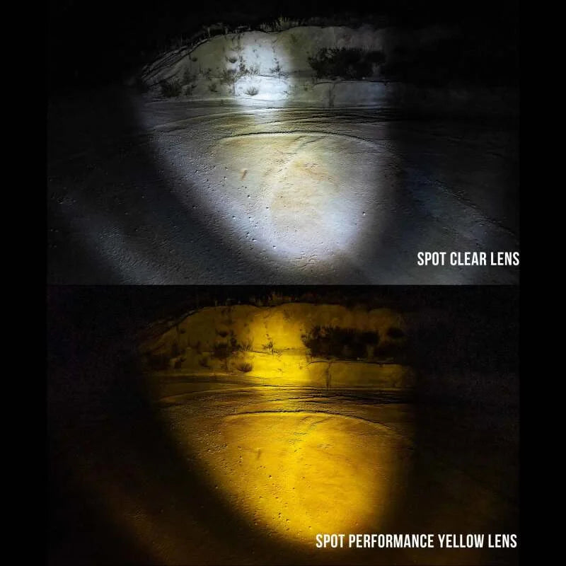 KC HiLiTES FLEX ERA LED Clear Spot Beam Lens for Light Bars - Installation View