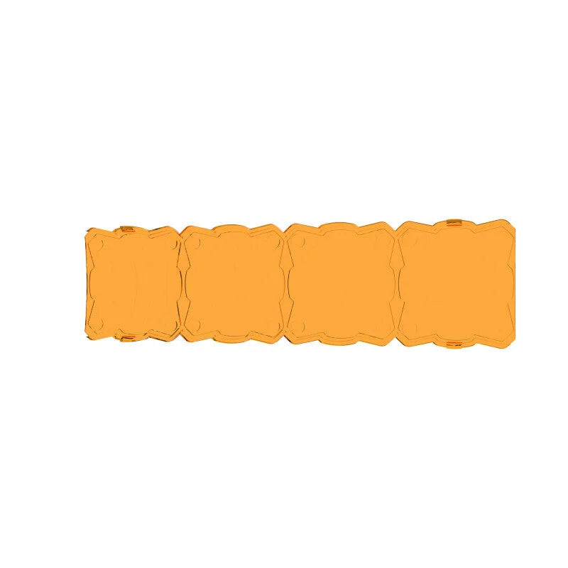 KC HiLiTES FLEX ERA LED Light Bar 10in. Light Shield - Amber (SHIELD ONLY) - Additional View 7