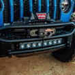 Load image into Gallery viewer, KC HiLiTES FLEX ERA LED Light Bar Bezel Kit for 10in. Segments - Blue - Side View