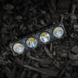 Load image into Gallery viewer, KC HiLiTES FLEX ERA LED Light Bar Bezel Kit for 10in. Segments - Gloss Black - Installation View