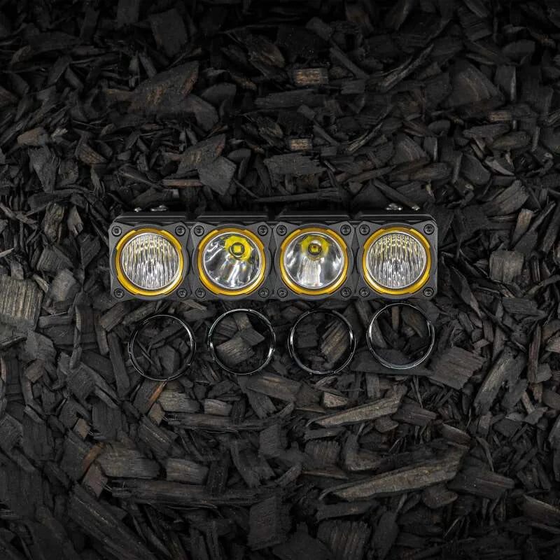 KC HiLiTES FLEX ERA LED Light Bar Bezel Kit for 10in. Segments - Gloss Black - Additional View 5