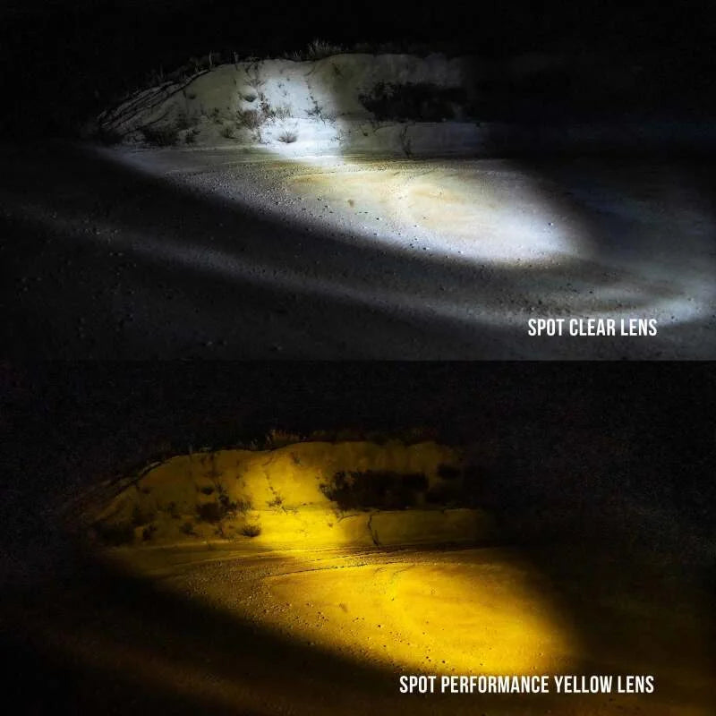 KC HiLiTES FLEX ERA LED Performance Yellow Spot Beam Lens for Light Bars - Back View