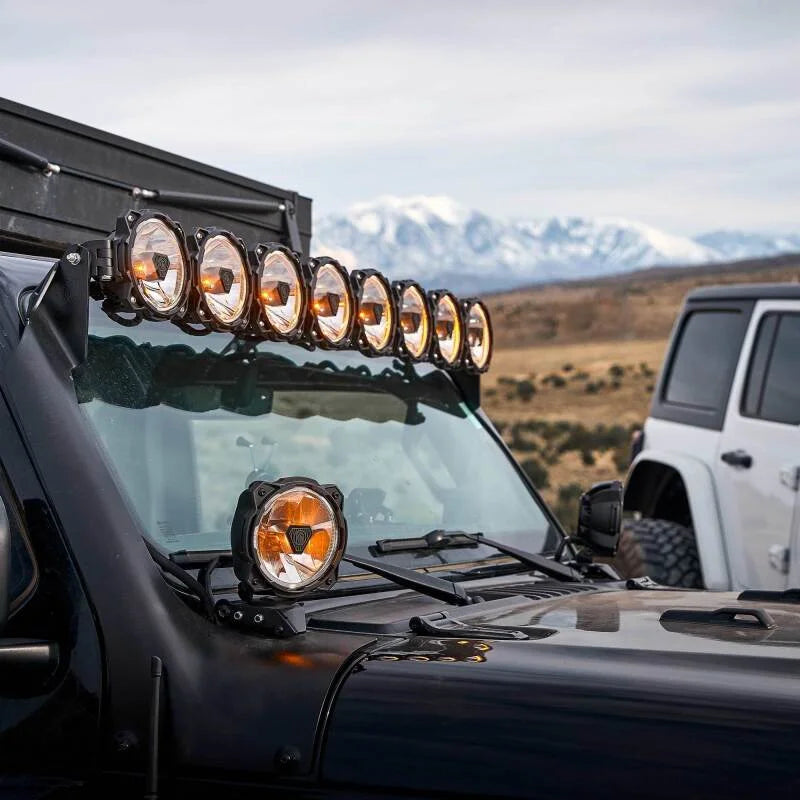 KC HiLiTES Gravity Titan LED 6in. - Pair Pack (Wide-40 Beam) - Back View