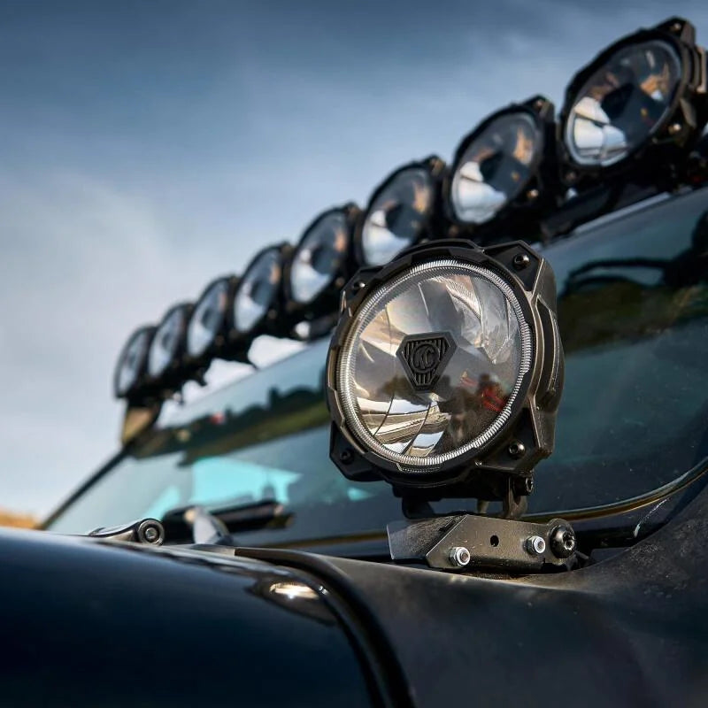 KC HiLiTES Gravity Titan LED 6in. - Pair Pack (Wide-40 Beam) - Installation View