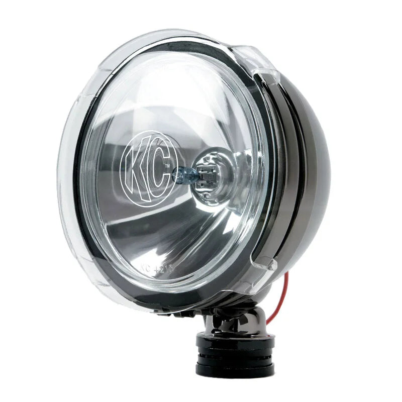 KC HiLiTES LiteShield Acrylic Cover for 6in. SlimLite/Daylighter/Pro-Sport Lights (Pair) - Clear - Side View
