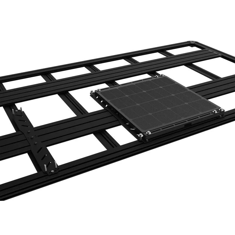 KC HiLiTES Platform One BLOX Solar Panel Roof Rack Mount (Does Not Include Rack) - Side View