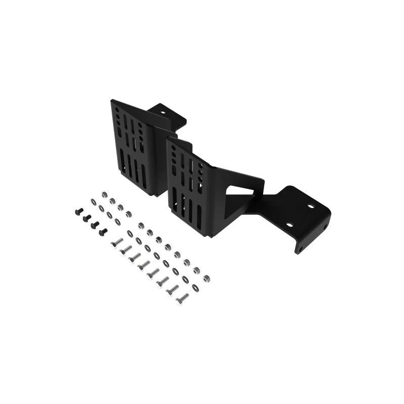 KC HiLiTES Platform One Roof Rack Awning Mounts (Does Not Include Rack) - Installation View